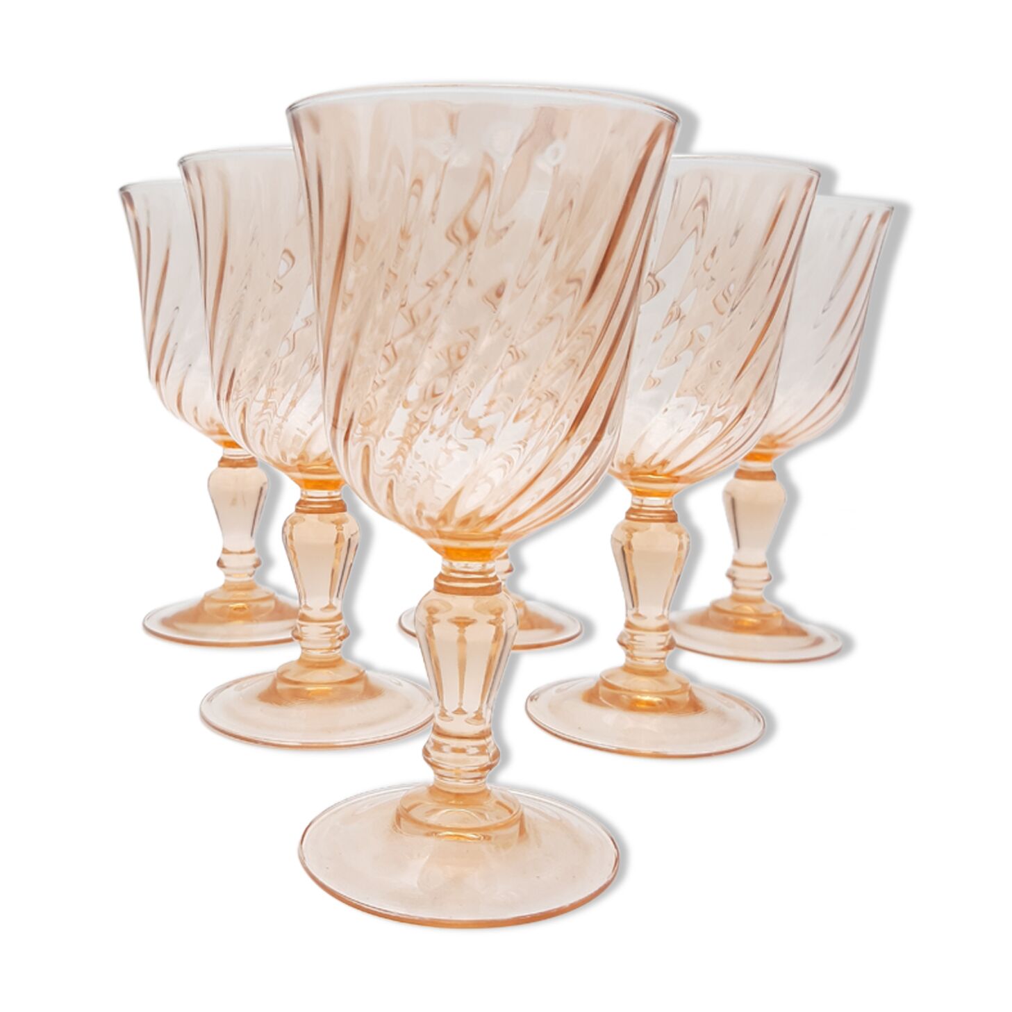 6 verres à eau Rosaline
