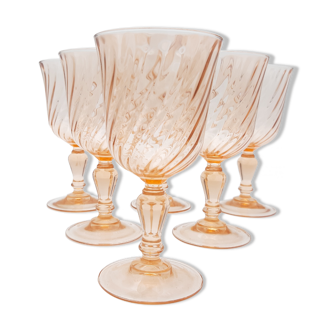 6 Rosaline water glasses