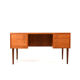 Mid Century Modern Danish Desk with Brass Handles