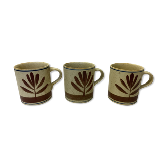 Ensemble de 3 tasses vintage expresso