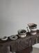 Mid-century striped ceramic teapot set | Scandinavia