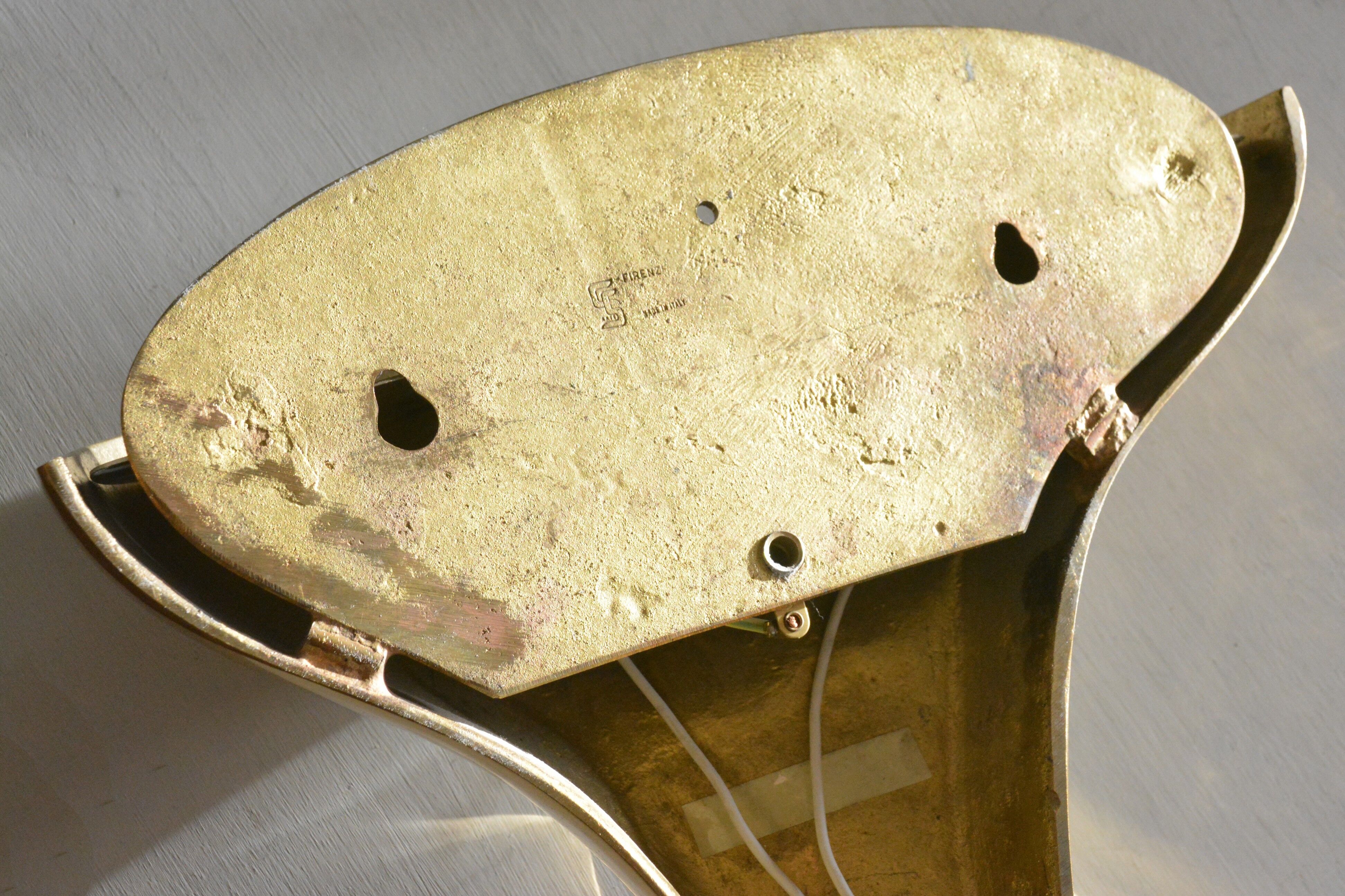 Sculptural wall lamp by Giovanni Santoni for CS Arte 70s