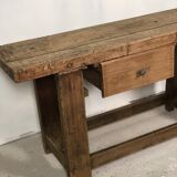 Old workbench in raw solid oak 1920