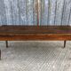 Table de ferme ancienne de style Louis XV avec 2 tiroirs