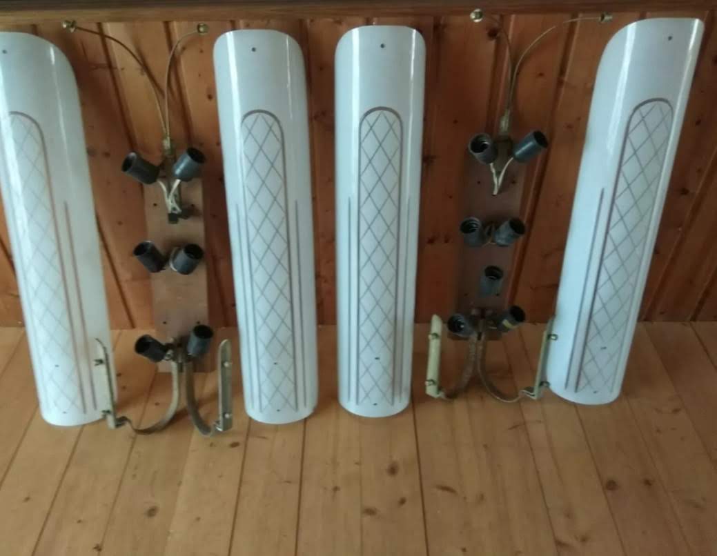 Art Deco wall lamps from cinema, vintage