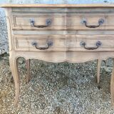 Louis XV style walnut chest of drawers stripped