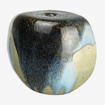 Abstract ceramic studio stoneware vase by Gotlind Weigel, Germany, 1960s