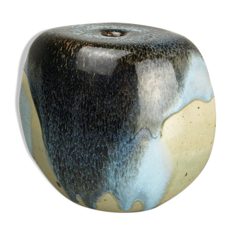 Abstract ceramic studio stoneware vase by Gotlind Weigel, Germany, 1960s