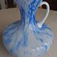 Blue opaline vase