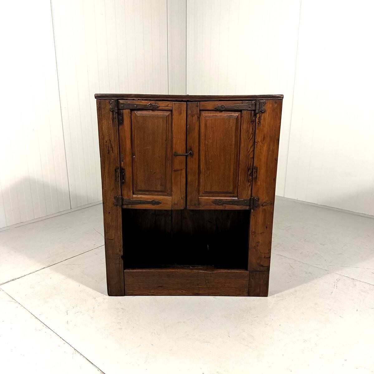 Small antique rustic wardrobe, circa 1880