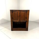 Small antique rustic wardrobe, circa 1880