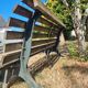 Banc fonte et bois, ancien banc public