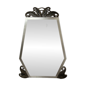 miroir art deco en bronze