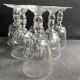 6 Baccarat Clermont 19th century cooked wine glasses