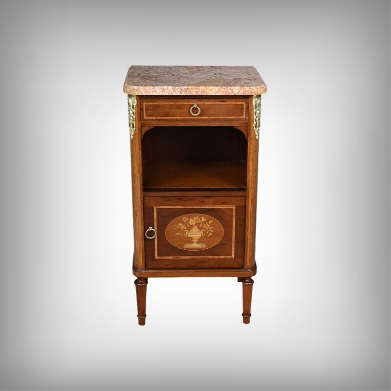 Small living room piece in marquetry, Louis XVI style – early 20th century