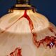 Art Deco pendant light in marbled opaline glass, 1920s-30s