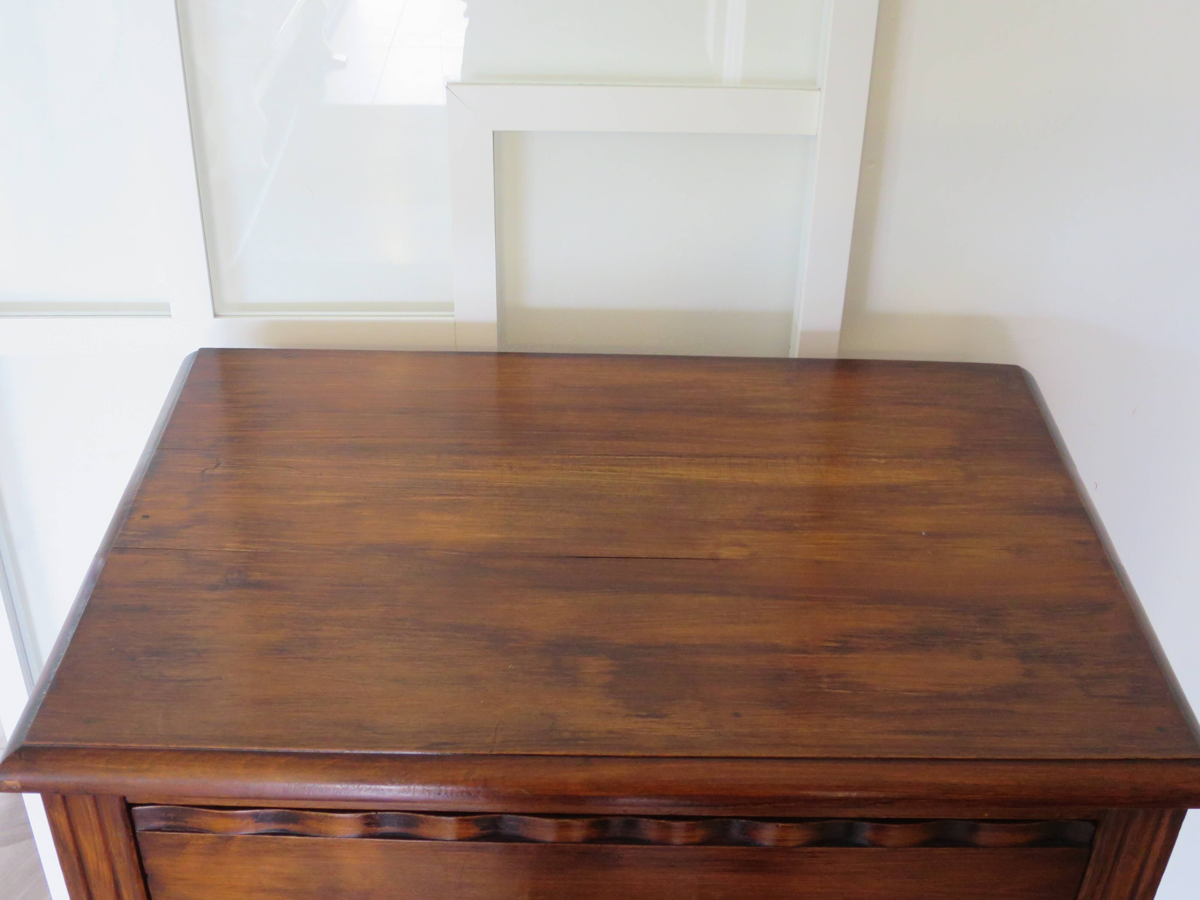 Vintage - Commode 4 tiroirs – Style Art déco - bois massif