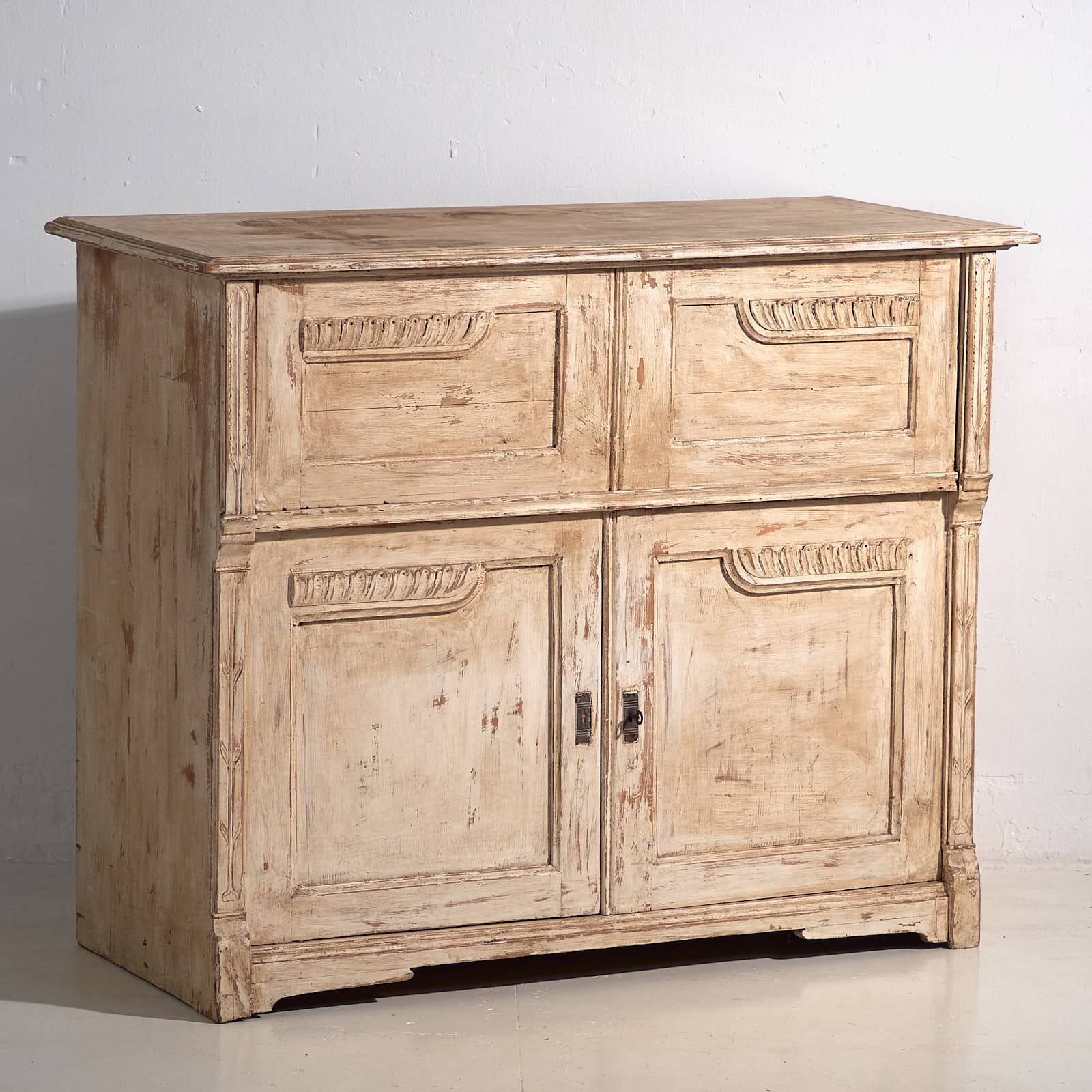 Antique white desk chest of drawers (circa 1920)