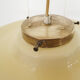 Mid-century modern yellow glass pendant light 1960's