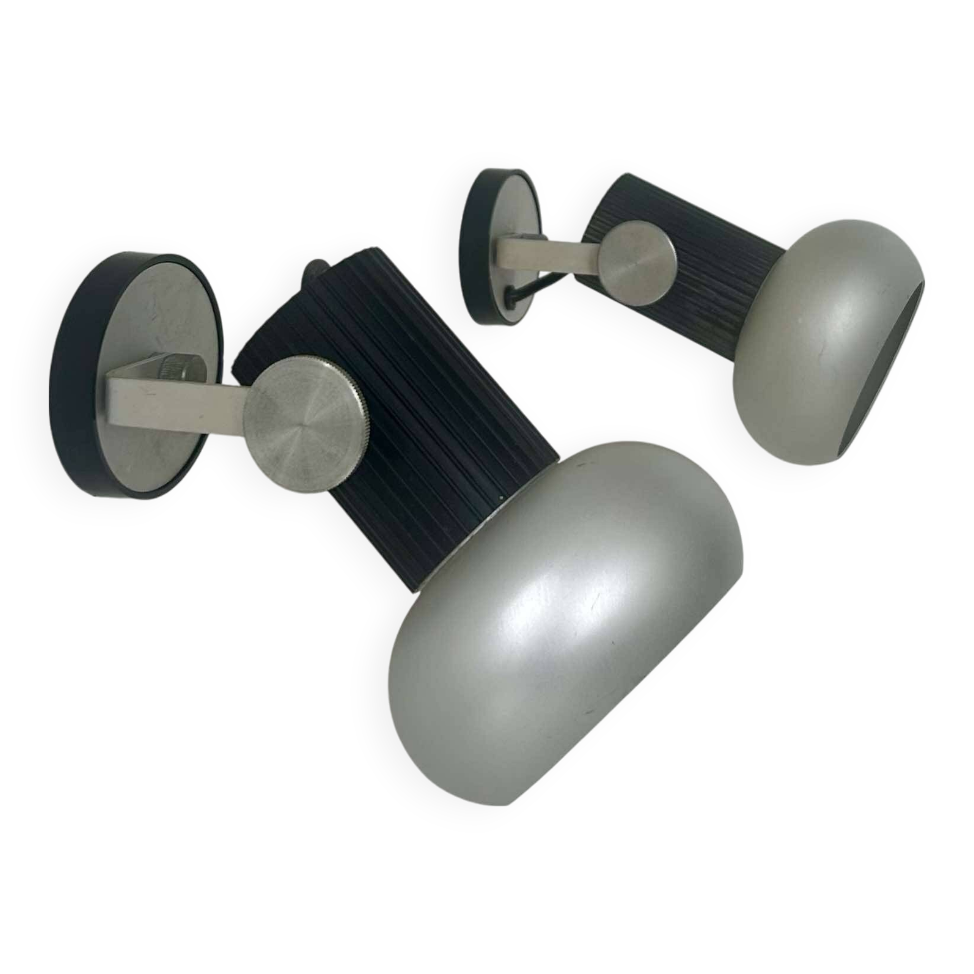 Pair of vintage adjustable wall lights, France 1970