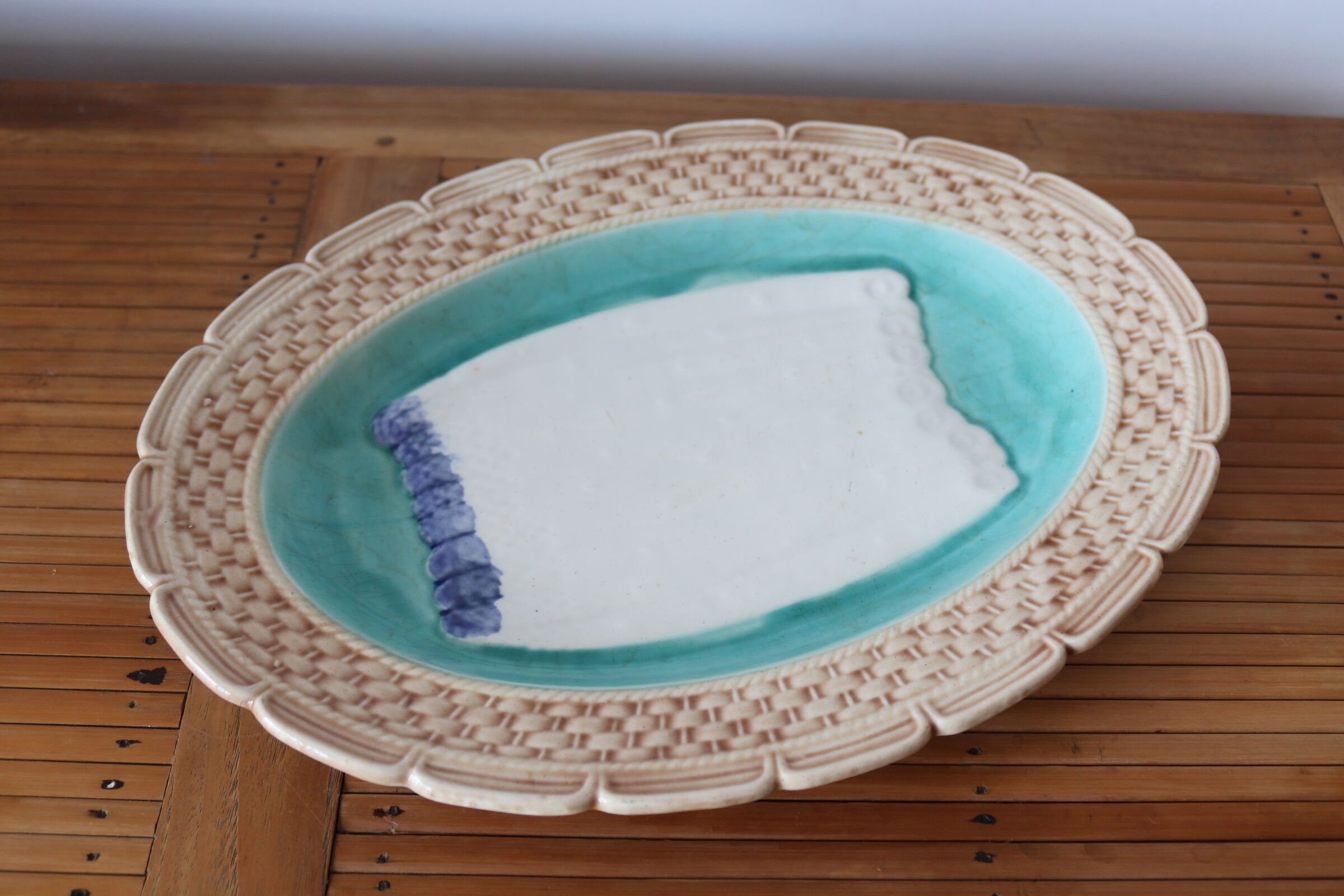 Asparagus dish in old slurry