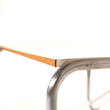 Vintage coffee table white melamine top