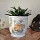 Cache pot earthenware Luneville Japan