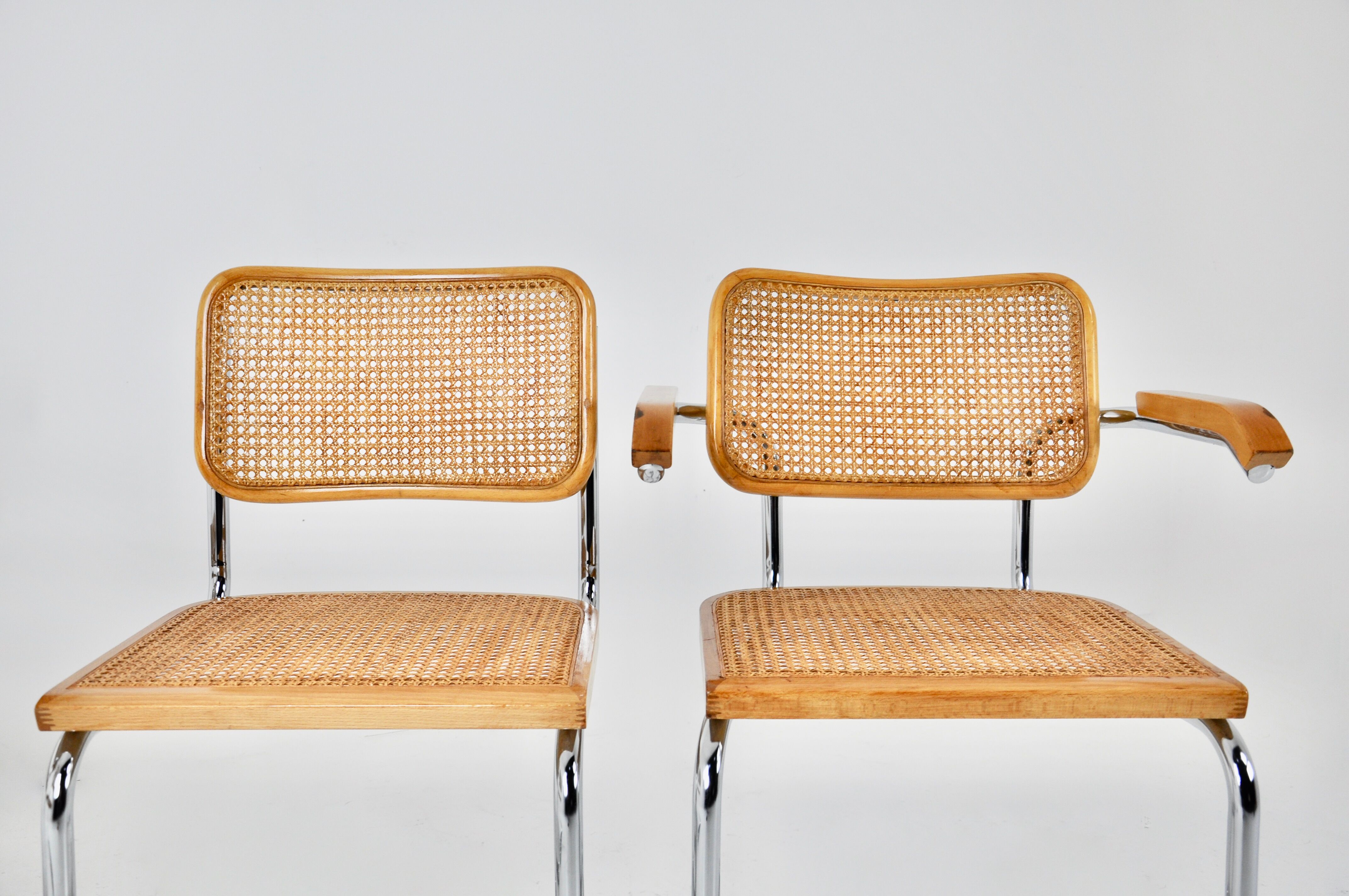 Dining chairs B32 by Marcel Breuer lot of 4