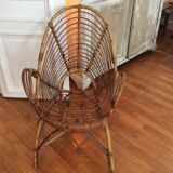 Two rattan chairs