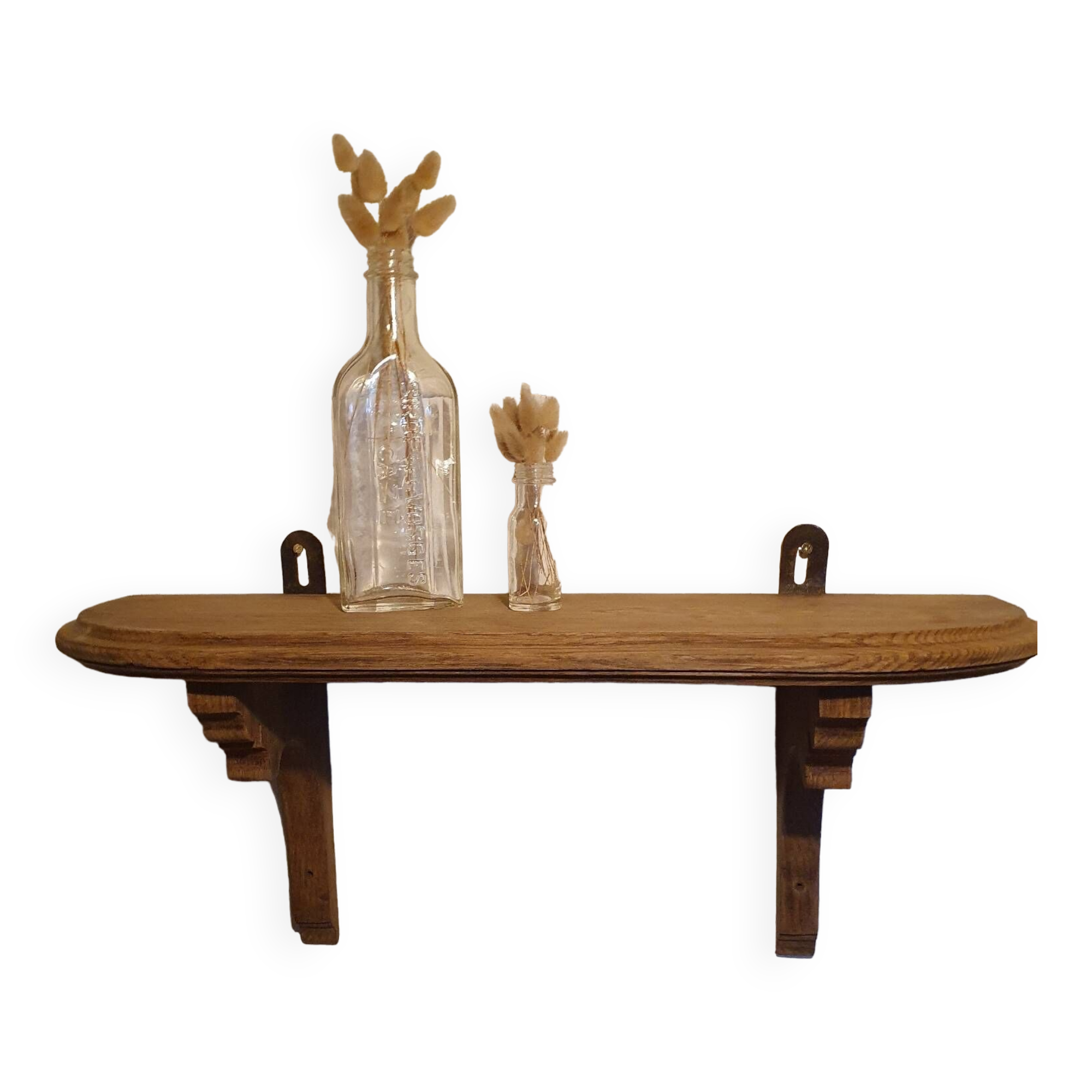 Wooden wall shelf