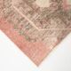 3x12 Soft Pastel Pale Red Turkish Vintage Runner Rug
