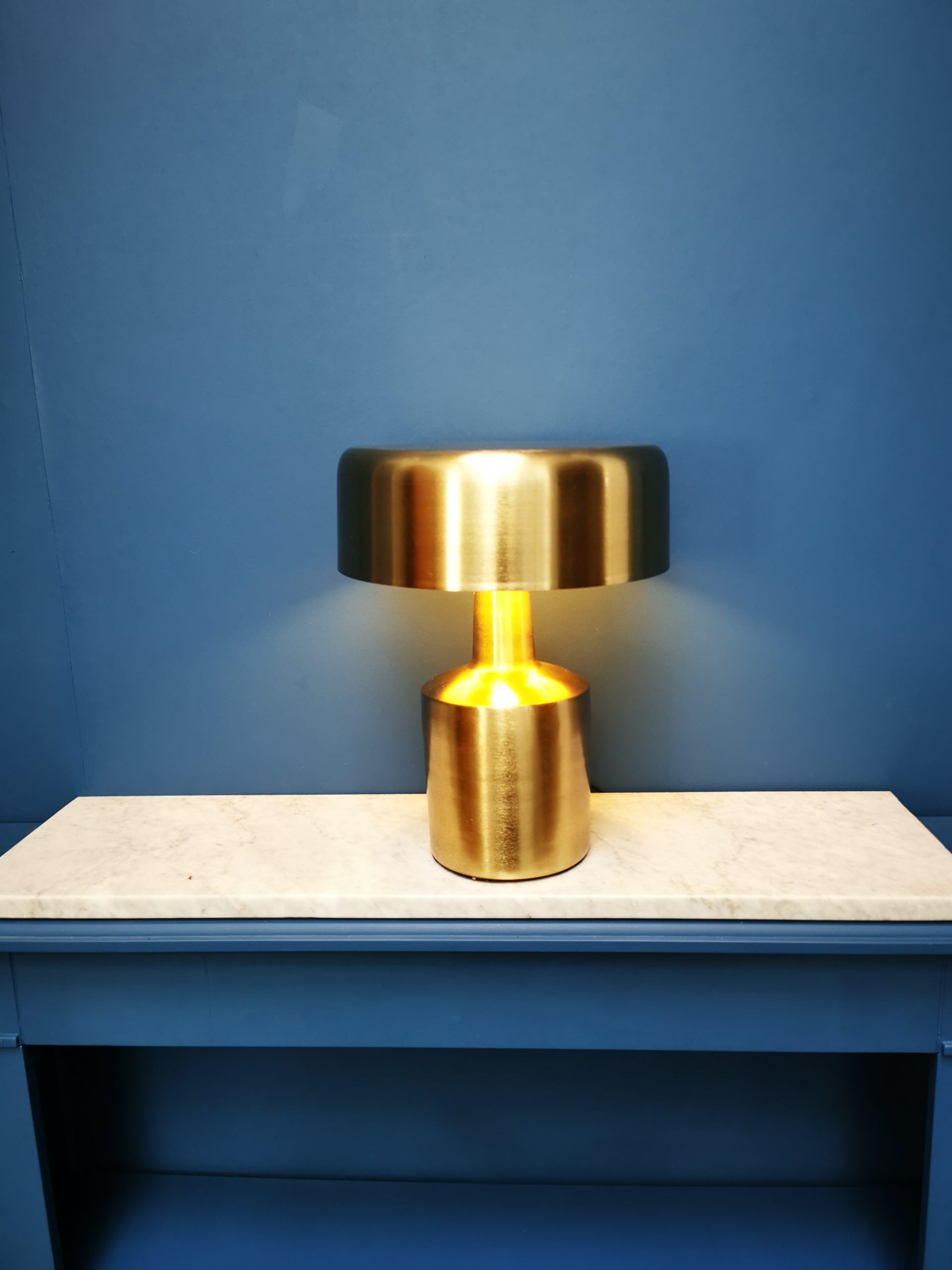Lampe métal doré