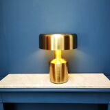 Golden metal lamp