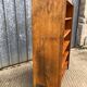 Vintage oak bookcase with compass base