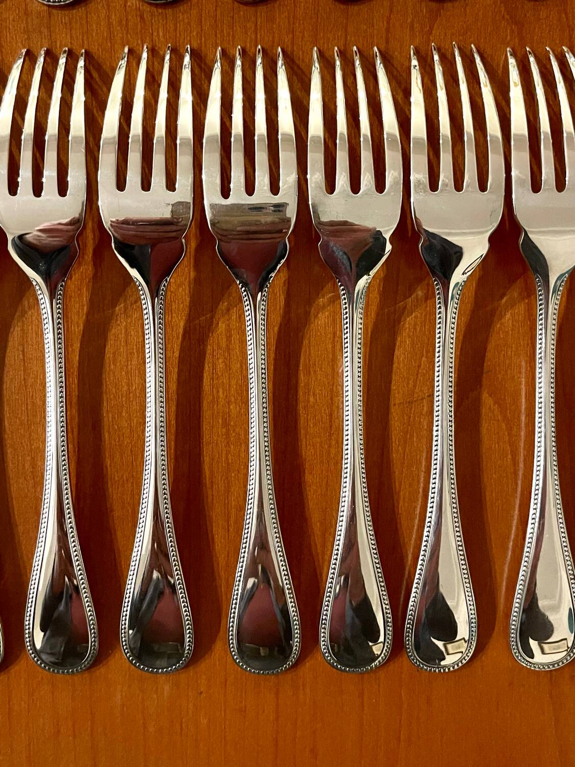 Christofle pearls 12 fish cutlery 24 pieces excellent condition