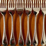 Christofle pearls 12 fish cutlery 24 pieces excellent condition