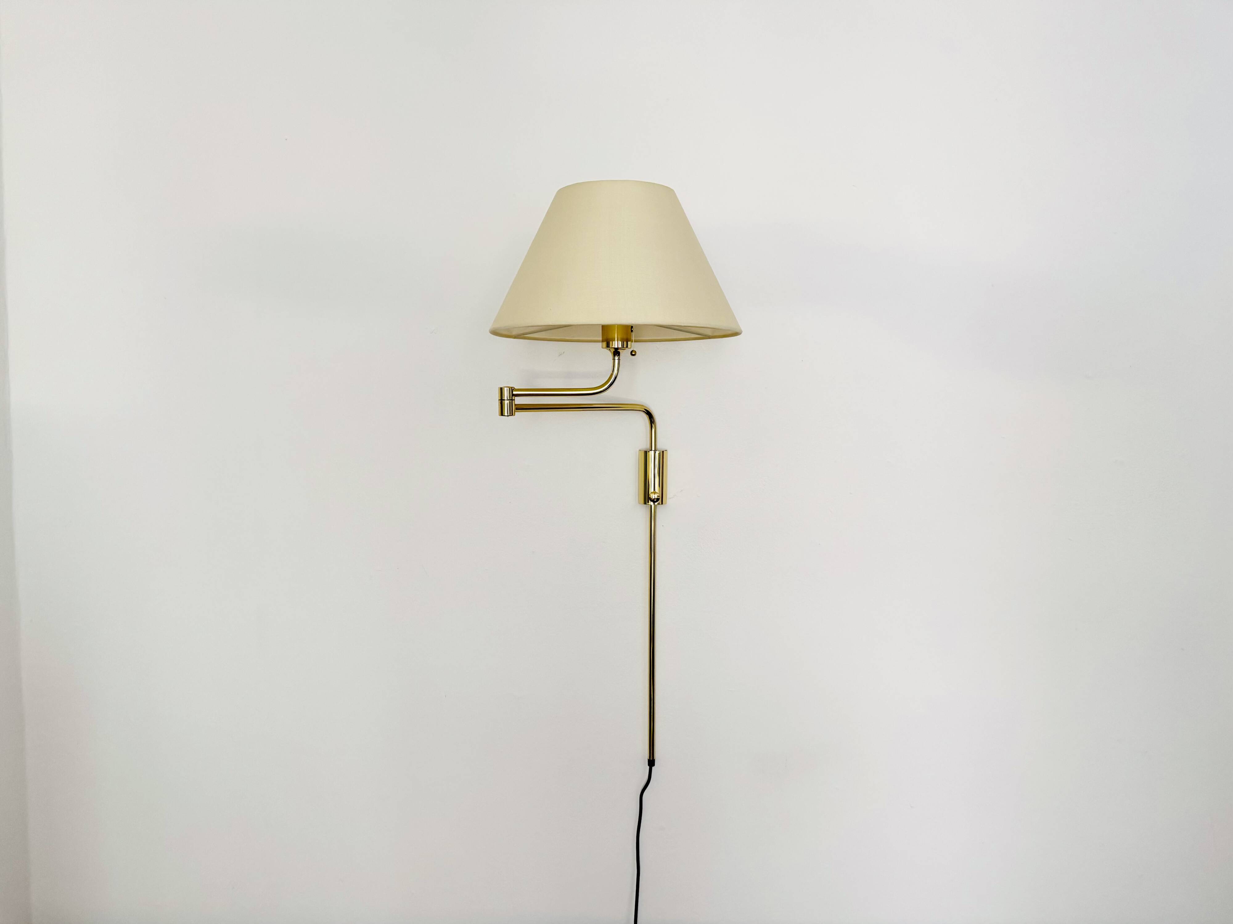 Set of 2 1970s Brass Lesan Wall Lamps by Florian Schulz