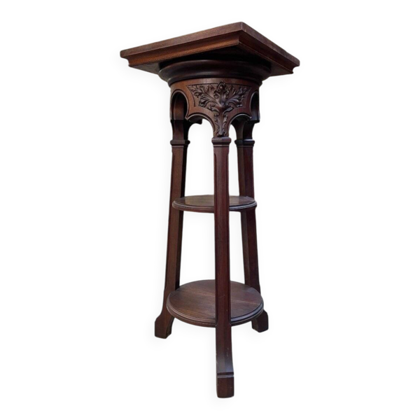 Sellette De Sculpteur D’époque Art Nouveau Attribué à Gauthier Poinsignon En Acajou — Beyit