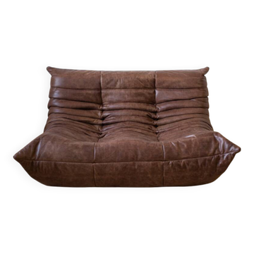 Togo 2 -seater sofa in dubai brown leather