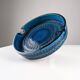 Giant blue ceramic ashtray by Aldo Londi for Bitossi