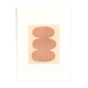 One-design painting on dated and signed paper without frame