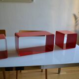 Modular bookcase made up of 3 boxes