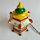 Vintage oriental pagoda lamp
