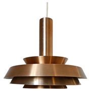 Rare Midcentury Pendant in style of Jo Hammerborg, Denmark, 1970s