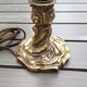 Pair of bronze bedside lamp, 19th