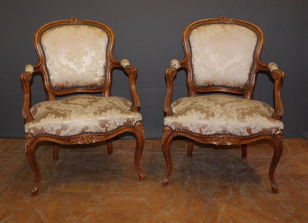 Pair of armchairs Louis XV