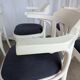 Ensemble de 6 chaises de salle à manger vintage en bois courbé blanc / fauteuil de style Thonet des années 1970