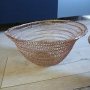 2 metal wire fruit baskets