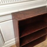 Library shelves vintage solid wood