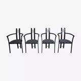 Set of 4 Italian design armchairs from the 80s